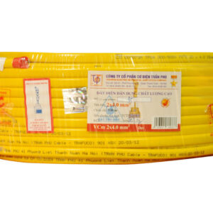 "Dây điện Trần Phú, dây đôi mềm dẹt VCm 2x4.0 "