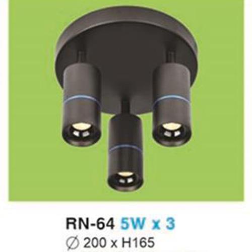 Đèn rọi led vuông Ø200 x H165 - 5W x 3