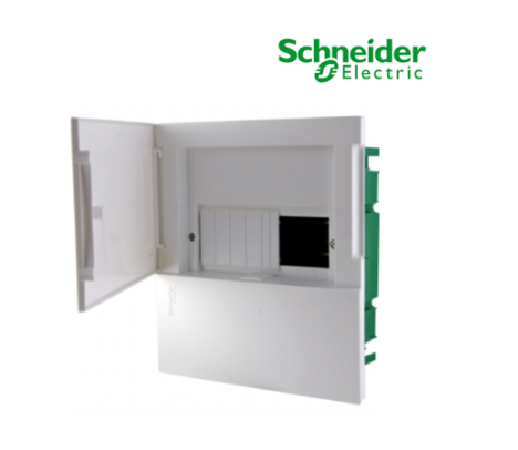 Tủ điện nhựa âm tường 18 đường cửa trắng MIP22118 Schneider
