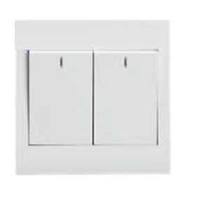 Công tắc đôi Press 10A WXEL12P Hager