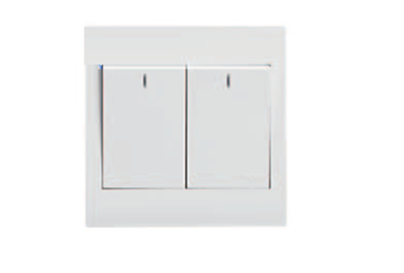 Công tắc đôi Press 10A WXEL12P Hager