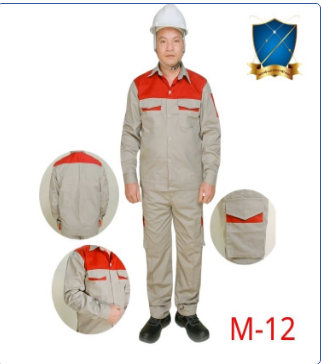 Quần áo bảo hộ M12 vải kaki liên doanh đẹp loại 1