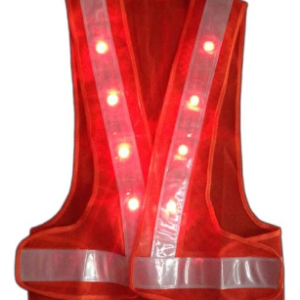 Áo phản quang chữ A có đèn LED màu cam