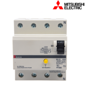 RCCB BV-D 4P 40A 30mA Mitsubishi Cầu dao chống dòng rò