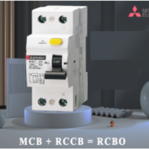 1P+N BV-DN 1PN 10A 30mA 4.5kA Aptomat Chống Giật RCBO MITSUBISHI