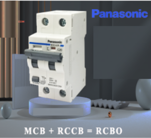 BBDE26331CNV 63A 30mA 6kA Cầu Dao Chống Giật RCBO PANASONIC 1P+N