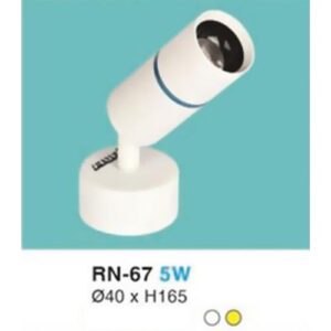 Đèn rọi led Ø40 x H165 - 5W vỏ trắng