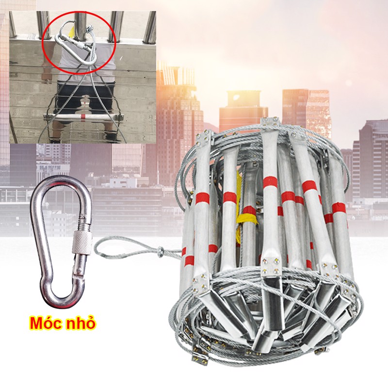 THANG DÂY THOÁT HIỂM CHỐNG CHÁY CHUNG CƯ